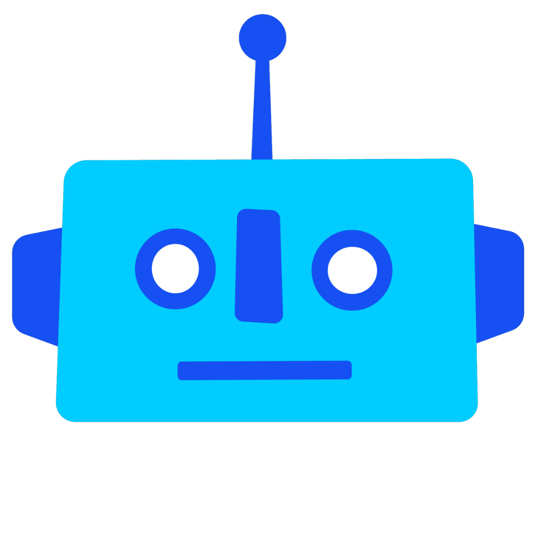 blue robot icon